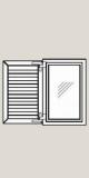 Oblon din aluminiu L 750 H 1250