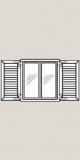 Oblon din aluminiu L 1300 H 1300