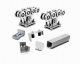 Kit autoportant cu sina zincata 60x70mm, sistem cu 8 role cu talpa reglabila