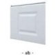 Panou casetat usa de garaj 610 Alb 9002