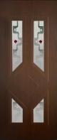 Meda 5 cu 4 sticle imitatie lemn (Fata de Usa PVC-Termopan)